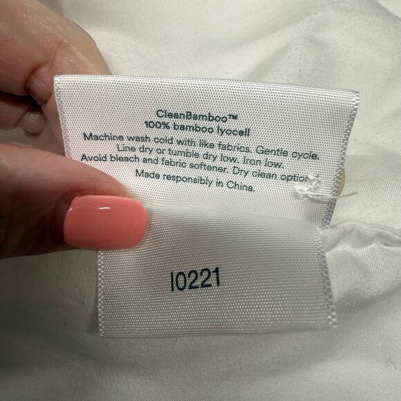 Ettitude | Long Sleeve Pajama Set | Gray/White | Medium - Picture 9 of 16